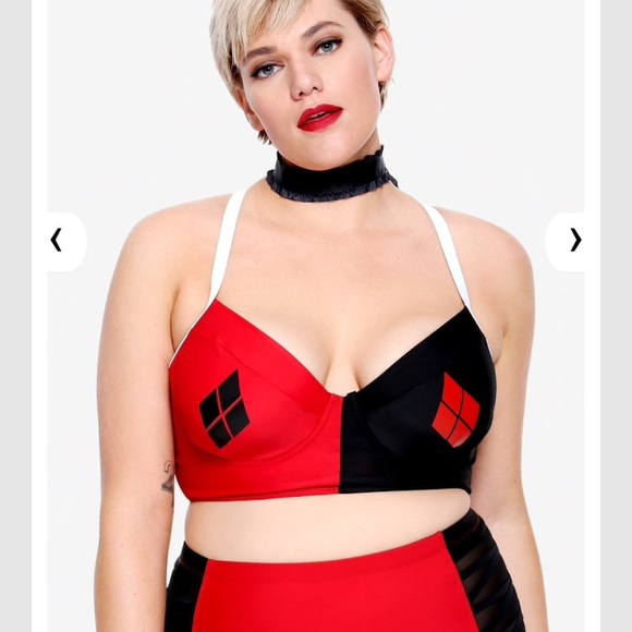 DC Comics Harley Quinn Plus Size Swimsuit New - Picture 1 of 8